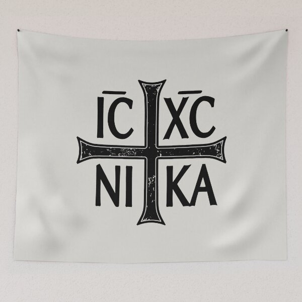 Item preview, IC XC NI KA Christogram Cross Orthodox Eastern Christian Vintage Graphic designed and sold by h44k0n.