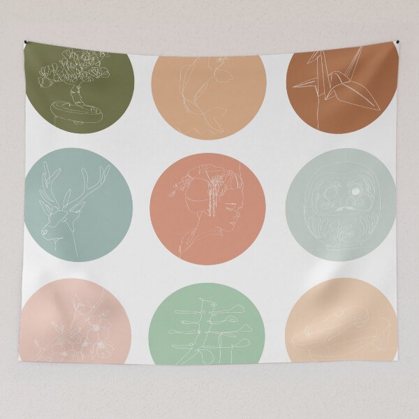 Item preview, One Line Drawing collection designed and sold by Maho-Ichikawa.