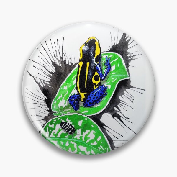 Item preview, T. Bakhuis Dart Frog & Zebra Isopod Watercolor designed and sold by Gyngr-art.