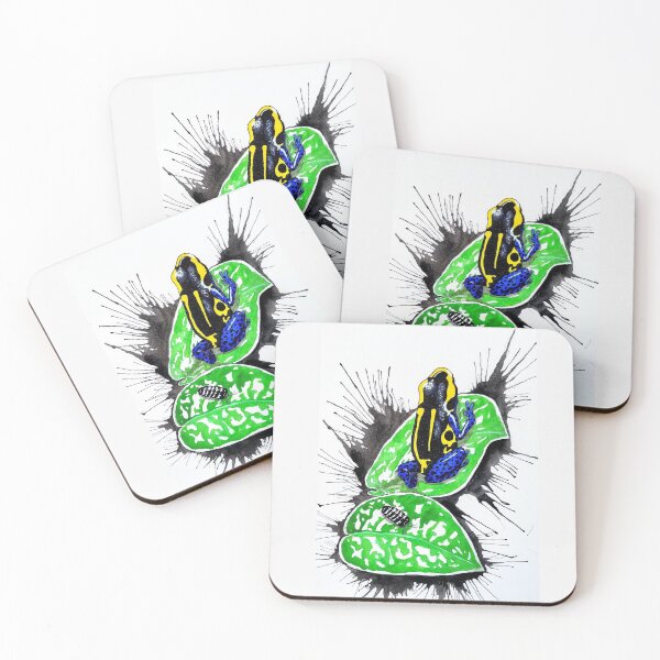 Item preview, T. Bakhuis Dart Frog & Zebra Isopod Watercolor designed and sold by Gyngr-art.