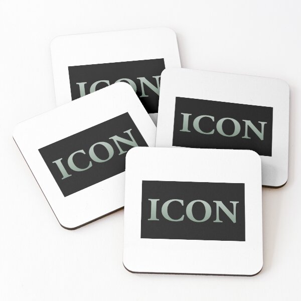Item preview, Icon text on black background designed and sold by bladeuktm.