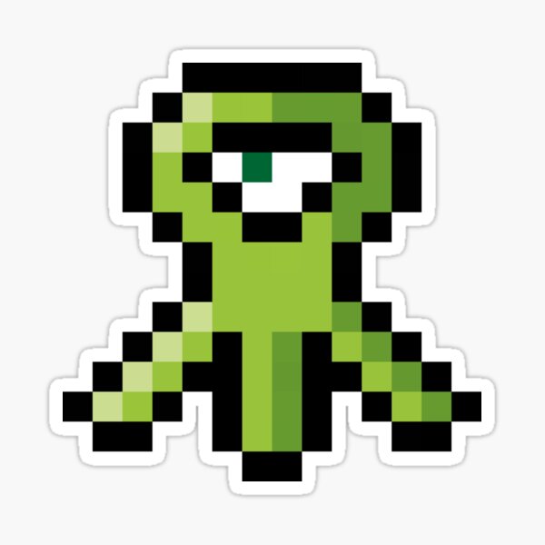 Pixel Alien Sticker