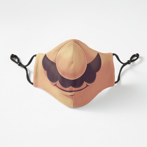 Plumber Moustache Mask / Funny Mouth / Gaming Classics, Retro Gamer, 80s 90s Platformer Ajustada - 3 capas