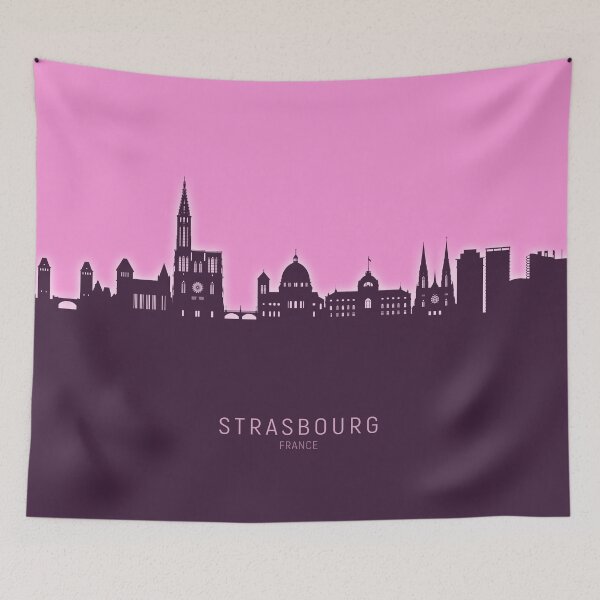 Item preview, Strasbourg France Skyline designed and sold by ArtPrints.