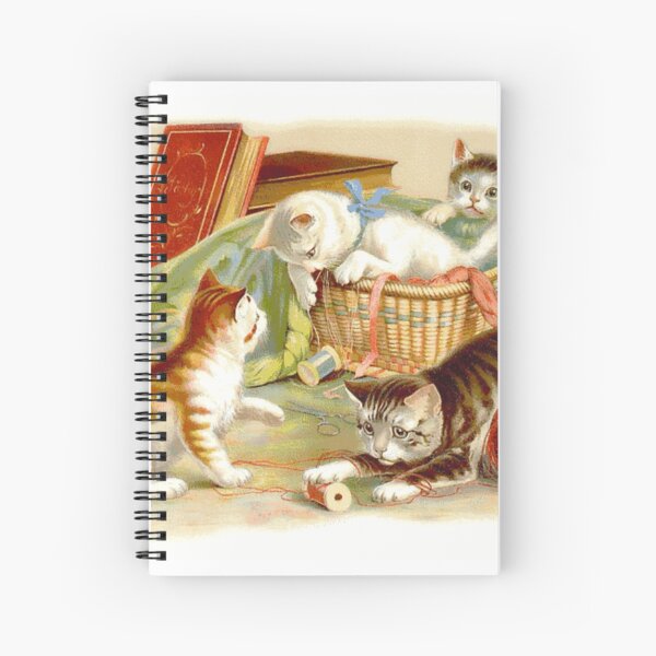 Kittens Playing Spiral Notebook