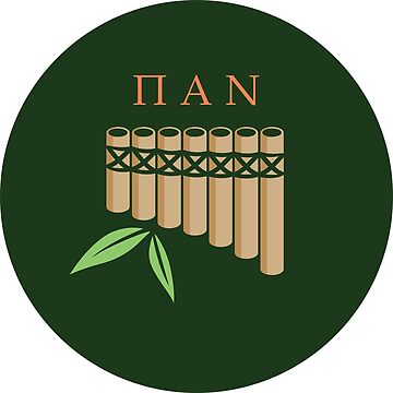 Artwork thumbnail, Pan Pipes Greek God Design by OwlishArts