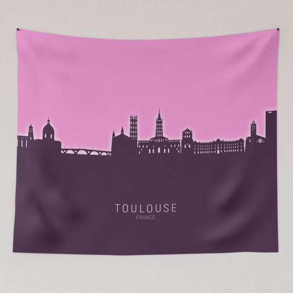 Item preview, Toulouse France Skyline designed and sold by ArtPrints.
