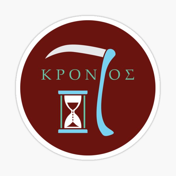 Item preview, Kronos Scythe and Hourglass Greek God Design designed and sold by OwlishArts.