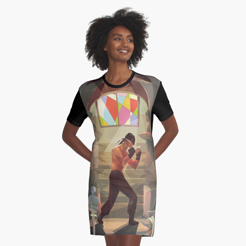 Item preview, Graphic T-Shirt Dress designed and sold by modHero.