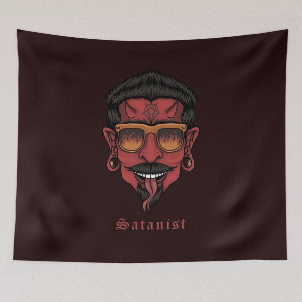Item preview, Satanist Beelzebub Hail Satan Lucifer Head Cool Graphic  designed and sold by h44k0n.