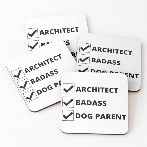 Item preview, Badass Architect Dog Parent Gift for Architect designed and sold by A. P..