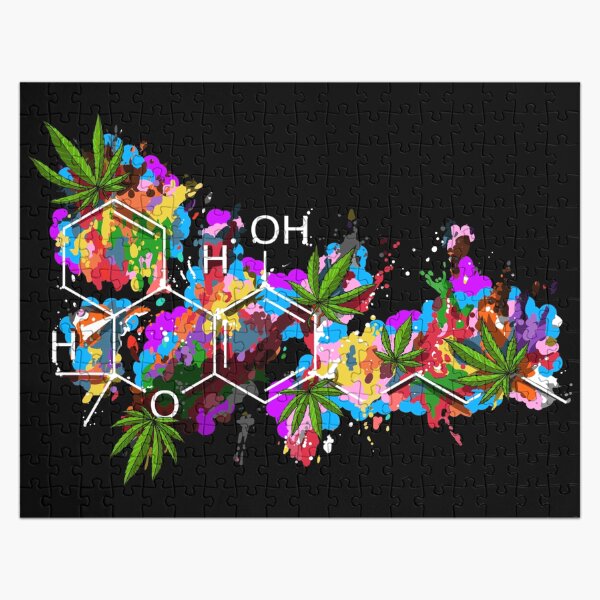 Aperçu de l'œuvre Molécule de THC de mauvaises herbes créée et vendue par underheaven.