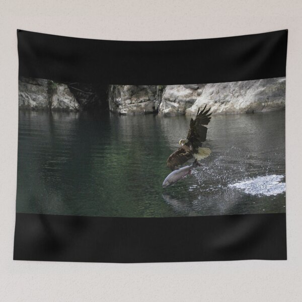 Item preview, Eagle Fishing Salmon Art designed and sold by StevenElliot.