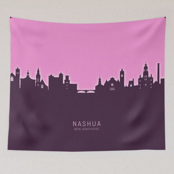 Item preview, Nashua New Hampshire Skyline designed and sold by ArtPrints.
