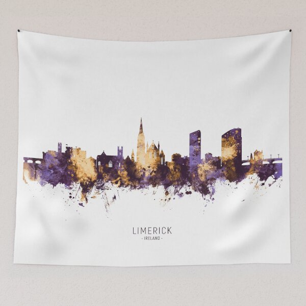 Item preview, Limerick Ireland Skyline designed and sold by ArtPrints.
