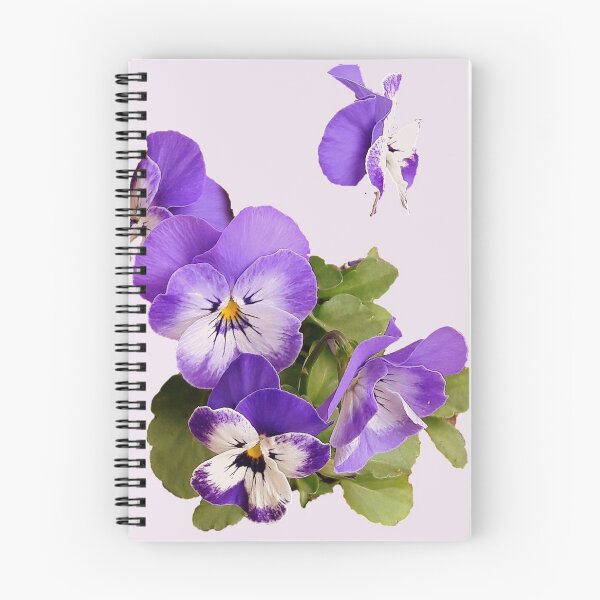 Item preview, Purple pansies on pink - just for fun designed and sold by FionasFavourite.