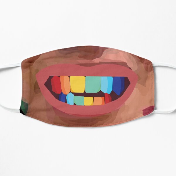 Tekashi 69 dientes Mascarilla plana
