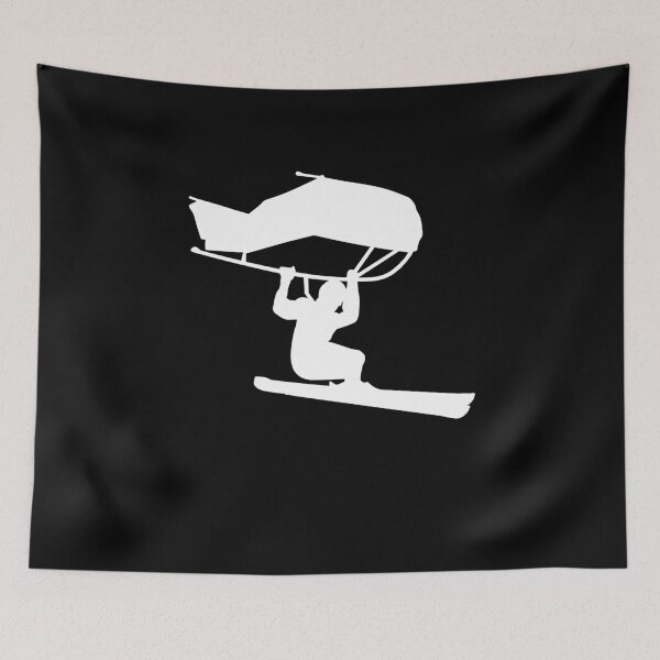 Item preview, Skier with kitewing designed and sold by der-berliner.