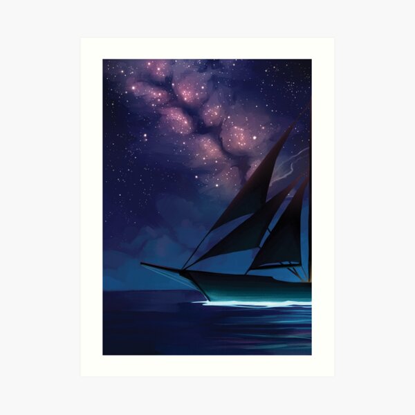 Compass - Moonlight Bay Art Print