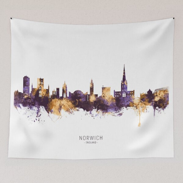 Item preview, Norwich England Skyline designed and sold by ArtPrints.
