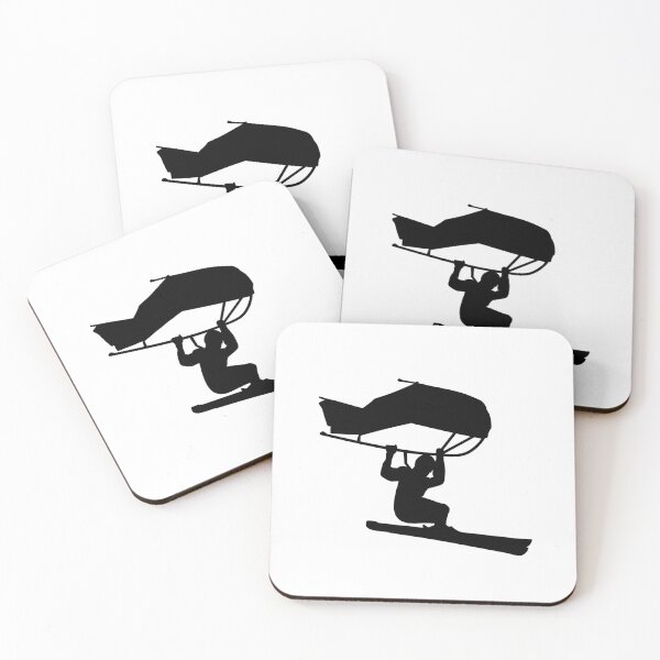 Item preview, Skier with kitewing designed and sold by der-berliner.