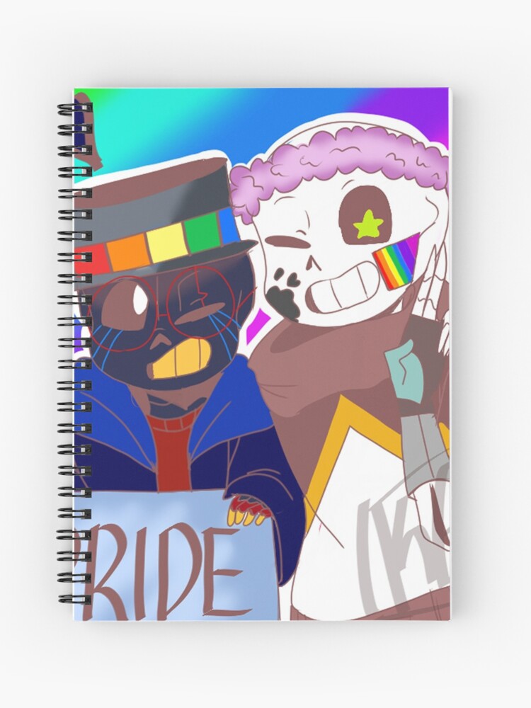 Ink Error Pride Spiral Notebook By Kazzy Arts Redbubble