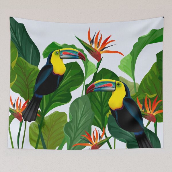 Item preview, Botanical Toucans Artwork  designed and sold by MarcSabuncu.