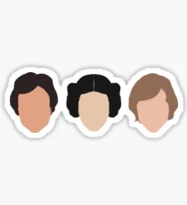 Han, Leia, Luke Sticker