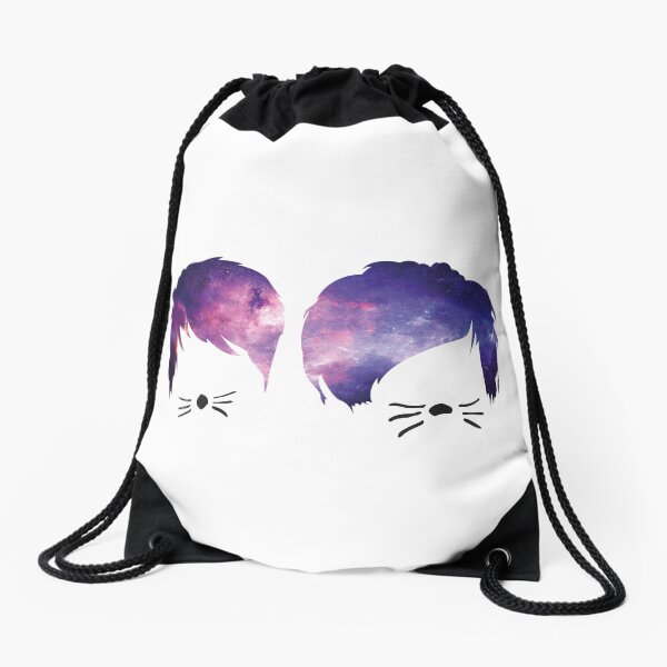 Dan and Phil Galaxy Drawstring Bag