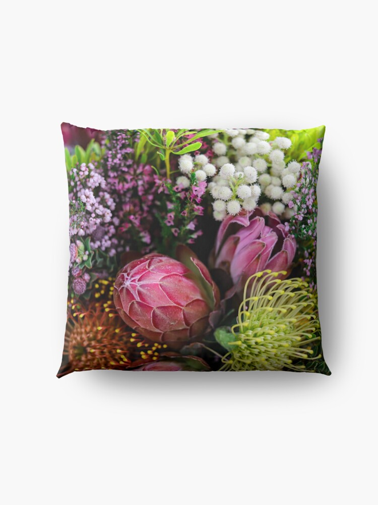 Alternate view of Closed Protea in a bouquet from South Africa (Southern Africa) Floor Pillow