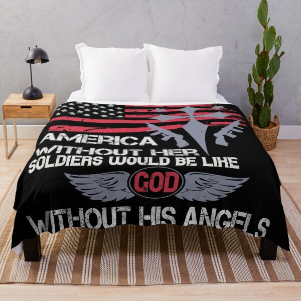 Item preview, America without her Soldiers would be like God without His angels designed and sold by Vanditdesigns.