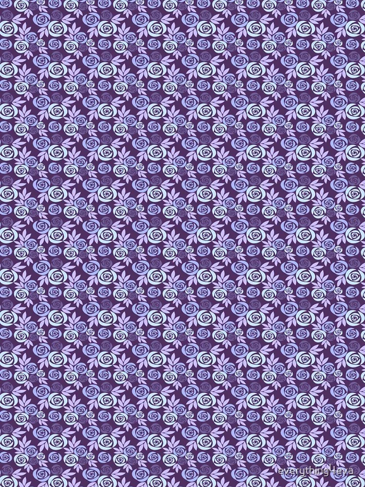 Thumbnail 4 of 4, iPhone Case, Violet Roses Bouquets Pattern designed and sold by everything4eva.