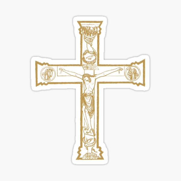 Cruz católica de 5 - Crucifijo de pared - Crucifijo moderno grande -  Bendito