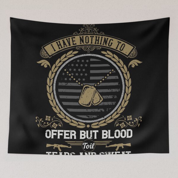 Item preview, I have nothing to offer but blood, toil, tears and sweat designed and sold by Vanditdesigns.