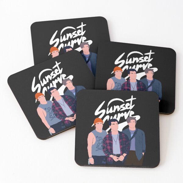 Item preview, Sunset Curve Julie and the Phantoms minimalist band with logo designed and sold by PG Illustration.
