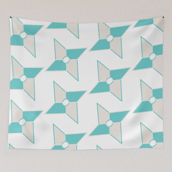 Item preview, Ninja Star (Blue&Gray) designed and sold by Maho-Ichikawa.