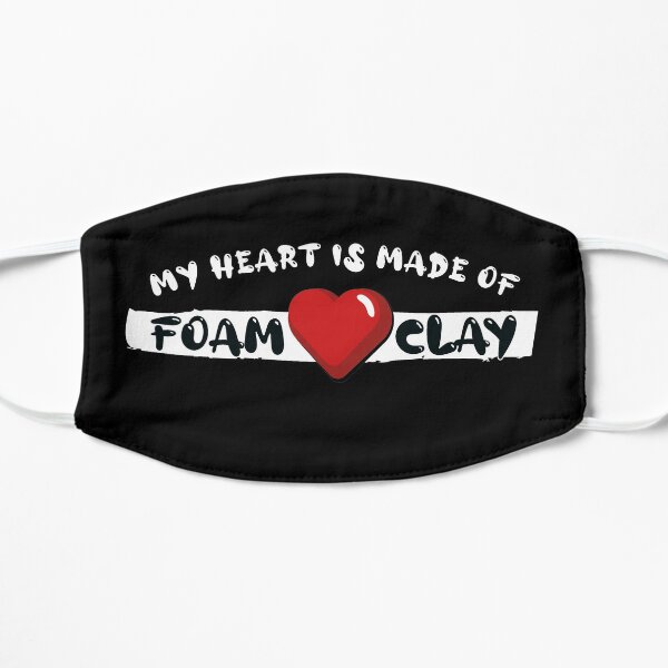 Foam clay heart Flat Mask