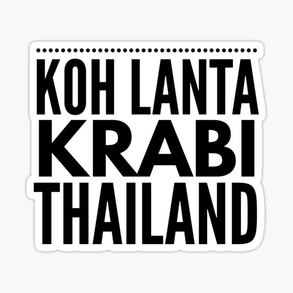 Koh Lanta, Krabi, Thaïlande Sticker