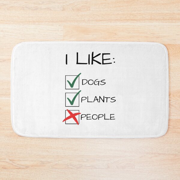 Item preview, I Like Dogs Plants Not People Funny Gift designed and sold by A. P..