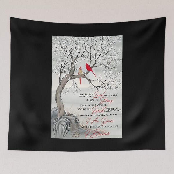 Item preview, You Say I Am Loved Feel A Thing Couple Cardinal Winter Christmas designed and sold by HappyGrandmaUB.