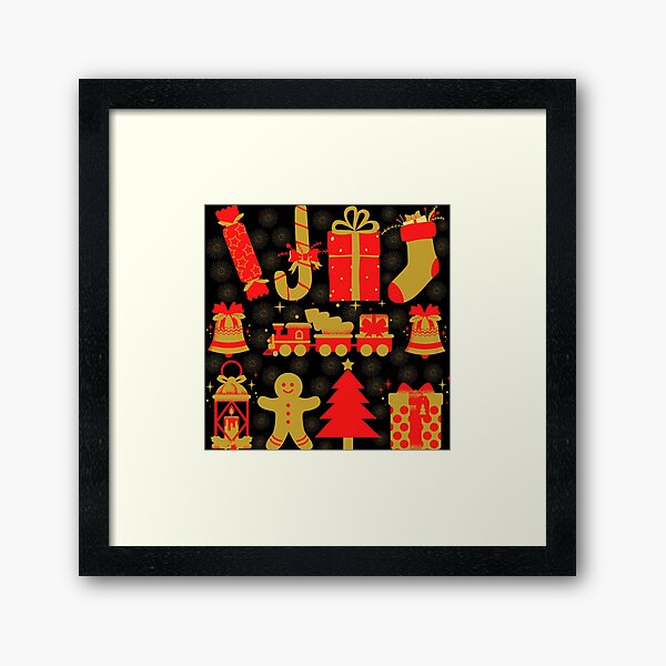Item preview, Xmas Pattern Red and Gold designed and sold by mpandam.