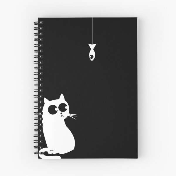 Item preview, Baiting A Cute Black Cat with Fish designed and sold by KA DESIGNS.