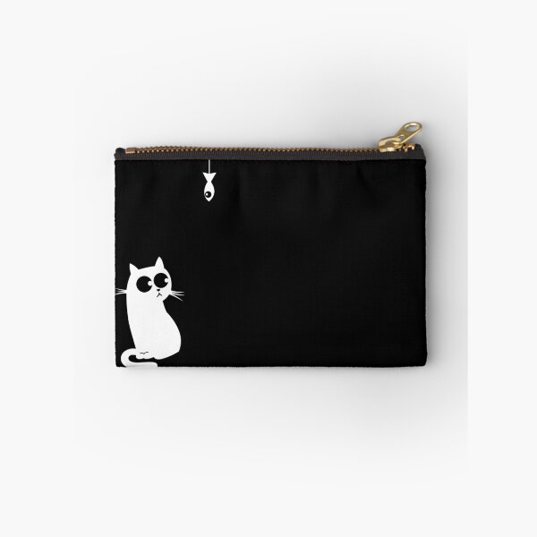 Item preview, Baiting A Cute Black Cat with Fish designed and sold by KA DESIGNS.