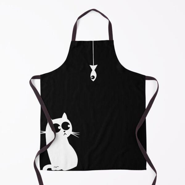 Item preview, Baiting A Cute Black Cat with Fish designed and sold by KA DESIGNS.