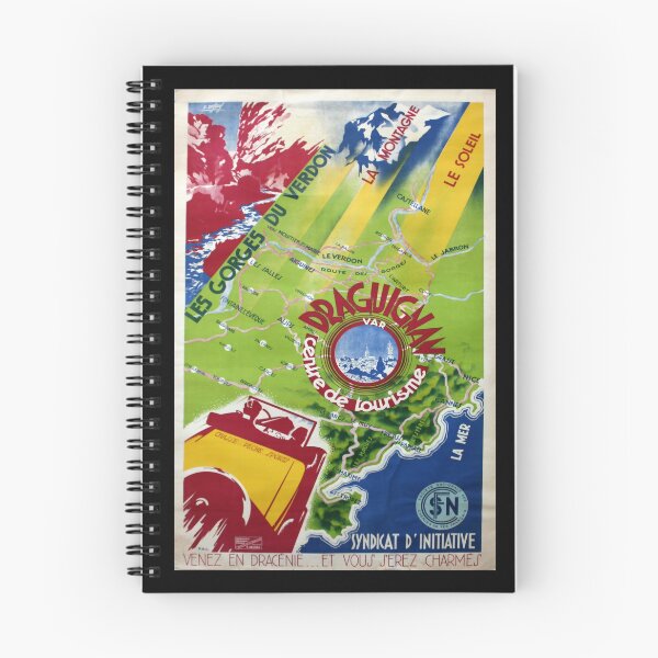 Item preview, Gorges du Verron retro poster designed and sold by CorasPosters.