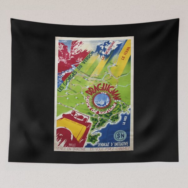 Item preview, Gorges du Verron retro poster designed and sold by CorasPosters.