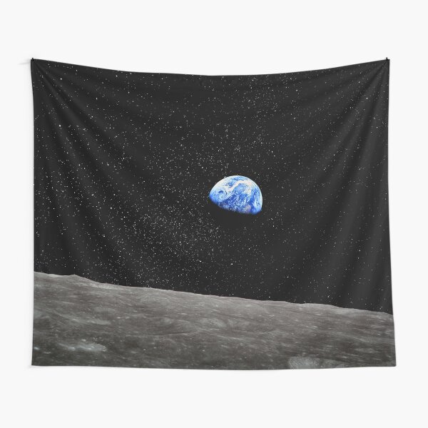Item preview, Earthrise Over the Lunar Surface, Enhanced. Nasa Apollo Moon Mission Astronomy. designed and sold by tiokvadrat.