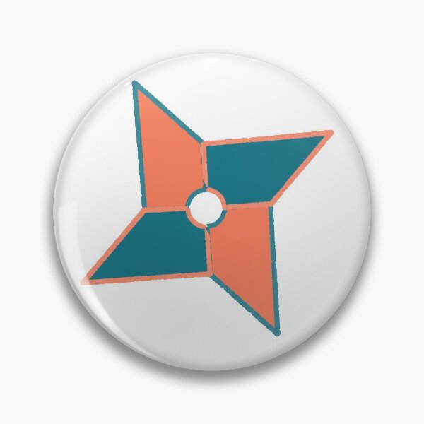 Item preview, Ninja Star (Orange&Green) designed and sold by Maho-Ichikawa.