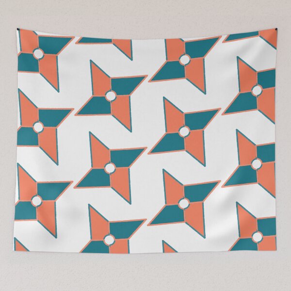 Item preview, Ninja Star (Orange&Green) designed and sold by Maho-Ichikawa.