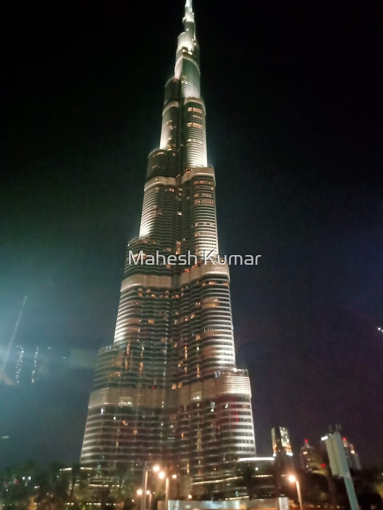 Disover Burj Khalifa, Dubai Premium Matte Vertical Poster